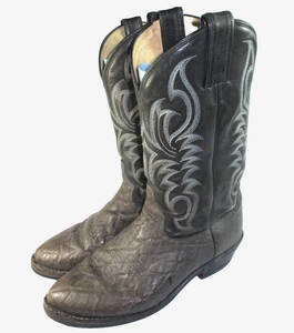 Tony Lama Men's Vintage Crocodile Reptile Western Boots Leather  Size 8.5 D - Picture 1 of 9