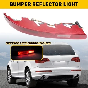 For Audi Q7 2006-2015 Rear Left Side Bumper Tail Light Reflector Lamp W/5 Bulbs - Picture 1 of 12