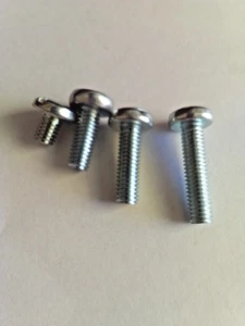 M6-1.0 Kreuzschlitz Linsenkopf Maschinenschrauben Zink 8mm, 15mm, 20mm, 25mm Sortiment - Bild 1 von 6