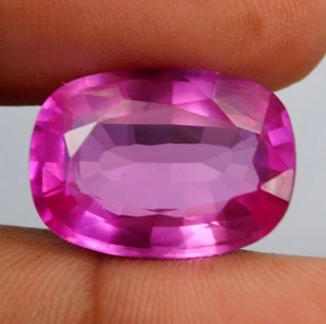 Piedra preciosa suelta corte cojín mahenge rosa caliente natural certificado 17,20 quilates - Imagen 1 de 10