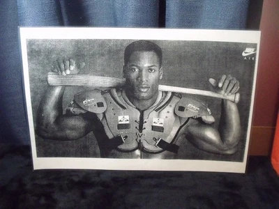 Vintage 1989s Nike Bo Jackson Poster "The Ball Player" *fair Condition* free s/h - Image 1 of 4