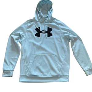Under Armour Women's Blue Loose Fit Hoodie Sweatshirt Size M lightweight workout - Picture 1 of 5
