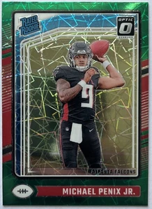 MICHAEL PENIX JR. 2024 Donruss Optic Rated Rookie 🔥GREEN VELOCITY PRIZM🔥 RC - Bild 1 von 2
