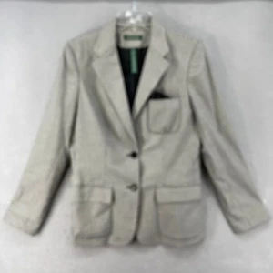 Blazer Lauren Ralph Lauren para mujer talla 10 pata de gallo con bolsillos forrado para carrera - Imagen 1 de 15
