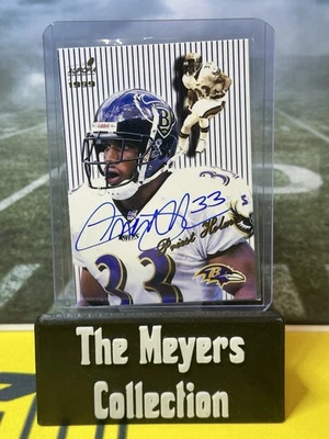 1999 Pacific Aurora #11 Priest Holmes IP AUTO🔥💎🔥 Pinstripes! Autograph - Image 1 of 4