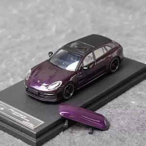RM 1/64 Scale Porsche Panamera Shooting Brake Purple Diecast Car Model Toy - Picture 1 of 6