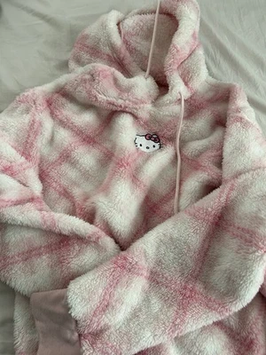 JERSEY CON CAPUCHA HELLO KITTY SANRIO NIÑA ROSA Y BLANCO, TALLA PEQUEÑA Foto 1 de 4