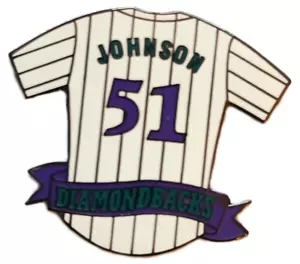 AZ Diamondbacks Pins RARE VINTAGE Randy Johnson HM Jersey #51 Pin 1996 MLB Pin - Picture 1 of 2
