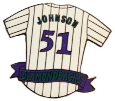 AZ Diamondbacks Pins RARE VINTAGE Randy Johnson HM Jersey #51 Pin 1996 MLB Pin - Image 1 of 2