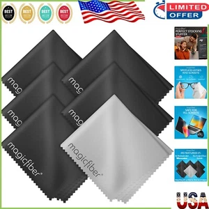 6-Pack Lint-Free Microfiber Cleaning Cloths - Perfect for Glasses & LCD Screens - Picture 1 of 8