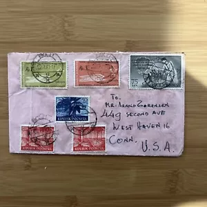 Cover Indonesia To USA Westhaven Conn. 22 luglio 1962 #L13 - Foto 1 di 2