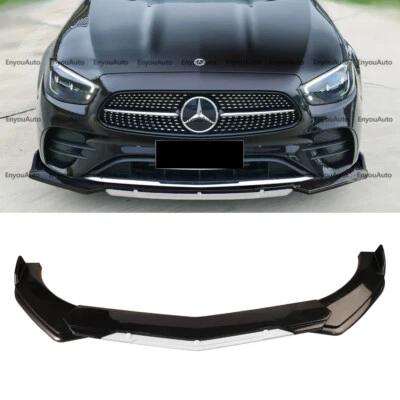 For Mercedes-Benz GLA200 GLA250 Front Bumper Lip Spoiler Splitter Black White Foto 1 de 4