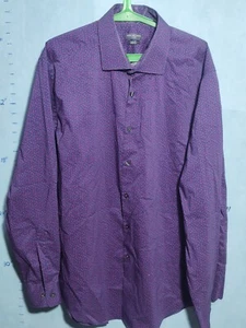 VAN HEUSEN FLEX Men's Slim Fit Stretch Long Sleeve Dress Shirt Size L 17.5 34/35 - Picture 1 of 9