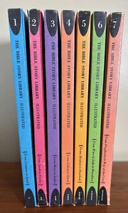 The Bible Story Library Illustrated Hardcover 1963 Edition Books 1 to 7 - Picture 1 of 24
