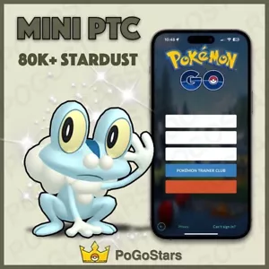 Pokémon Go - Shiny Froakie - Mini PTC 80K Stardust Leggi descrizione✨ - Foto 1 di 1
