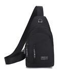 Men Chest Bag Crossbody Pack Travel Casual Sports Zipper Shoulder Sling Backpack