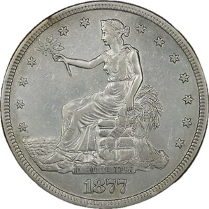 1877-S Trade Dollar - XF Details - Picture 1 of 2