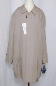 Gabardina LONDON FOG para hombre botón delantero beige talla grande nueva con etiquetas - Imagen 1 de 13