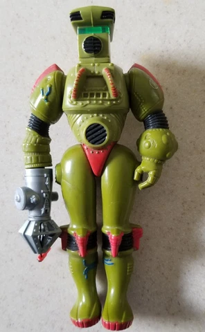 HERC ARMSTRONG INHUMANOIDS 1986 HASBRO LOOSE ACTION FIGURE HELMET & WEAPON Cover
