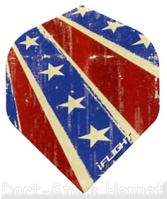 6 Dart Flights RUTHLESS INV iFlight, Standard "USA"