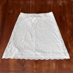Gonna donna Max Edition grande bianca in pizzo con coulisse foderata - Foto 1 di 5