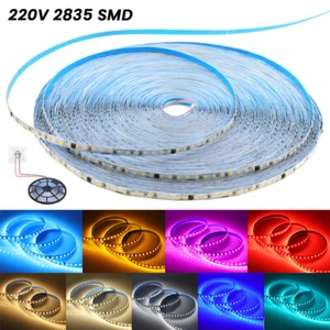 AC 220V 240V 2835 LED Strip Lights 10/20/50CM IP44 Tape Rope Cabinet Shelf Light - Picture 1 of 33