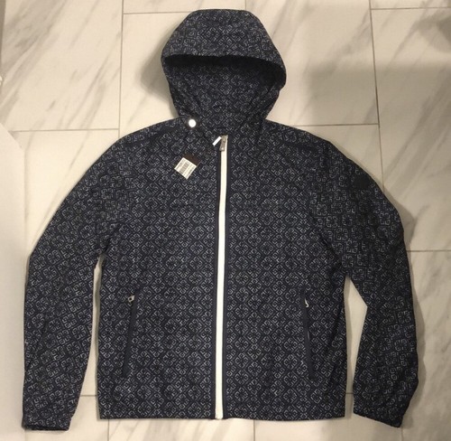 Giacca a vento uomo Michael Kors blu navy bianco 198€ nuova