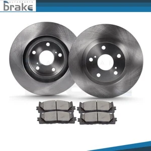 Fits 2013 - 2018 Lexus ES300h 2.5L Front Disc Brake Rotors & Ceramic Pads Set - Picture 1 of 9