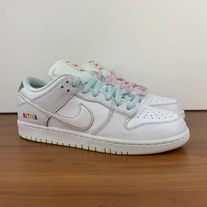 Nike SB Dunk Low Pro "Be True" Summit White Rainbow DR4876-100 Men's Size 10 - Picture 1 of 12