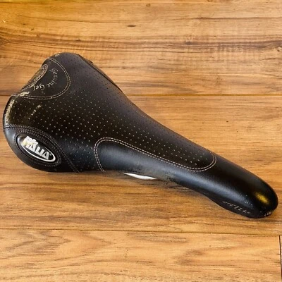 Sillín Selle Italia Flite Gel Genuino 2003 Titanio Cuero Negro  Foto 1 de 4