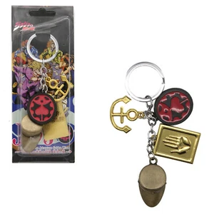 JOTARO'S HAT & ACCESSORIES Jojo's Bizarre Adventure 1 in. 4 Pcs. Key Chain Set - Picture 1 of 3