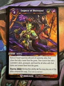 Juego de cartas coleccionables de World of Warcraft Betrayal 59/202 Legacy of Betrayal - Imagen 1 de 2
