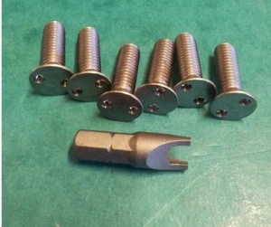 SECURITY Screws T25 Wing Door Mirrors VW Volkswagen Vanagon Wedge Camper Van T3 - Picture 1 of 1