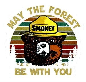 MAY THE FOREST Vinyl Sticker Star Wars Inspired Durable BE WITH YOU - SHIPS FAST - Picture 1 of 1