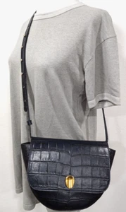 WANDLER Leder Kroko-Prägung - BILLY Crossbody Schultertasche NACHTBLAU $ 850 EUC - Bild 1 von 9
