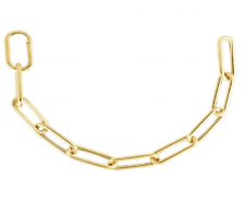 14kt Yellow Gold Lite Round PAPERCLIP Link Chain Bracelet 7.75" 6 grams 8.5.MM