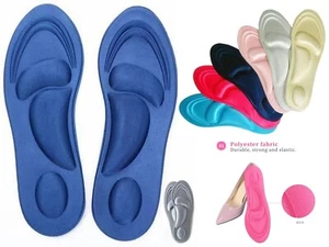 Unisex 4D Memory Foam Orthopaedic Shoe Insoles Pads Comfort Foot Feet Heel NEW - Picture 1 of 62