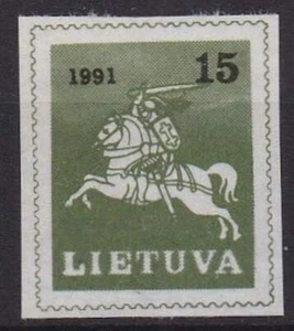 Litouwen postfris 1991 MNH 472 - Paardrijder / Ruiter - Picture 1 of 1