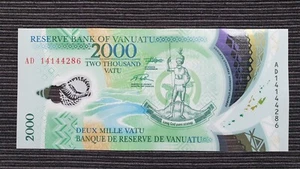 VANUATU 2000 Vatu 2014 P14 Polymer Banknote - Bild 1 von 6
