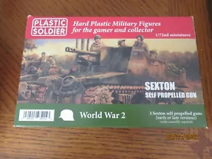 Plastic Soldier #WW2V20029 Allied Sexton Self Propelled Artillery 3 Vehicle 1/72 - Picture 1 of 3