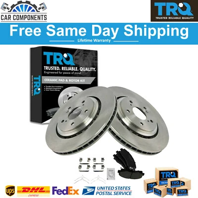 TRQ New Front Premium Ceramic Disc Brake Pad & Rotor Kit For 2015-2019 Acura TLX - Image 1 of 4