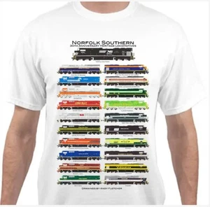 Camiseta Norfolk Southern Heritage Locomotives Railroad de Andy Fletcher - Imagen 1 de 1