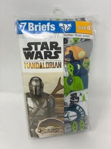 Ropa interior mandaloriana Star Wars Baby Yoda paquetes múltiples tallas 4T - 7 calzoncillos - Imagen 1 de 2