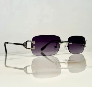 Big C Diamond Cut Blue Lens - BRAND NEW (CT00920) Woods Buffs Wire Black Lens - Picture 1 of 4