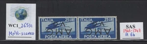 WC1_26531. AMG EN MUY BUEN ESTADO. Par de variedad de 25 L. aire. de 1945-47 set. Sas A6b. MNH - Imagen 1 de 1