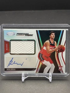 2020-21 Panini Certificato Deni Avdija Rookie Patch Auto Freshman Tessuto FF-AVD - Foto 1 di 2