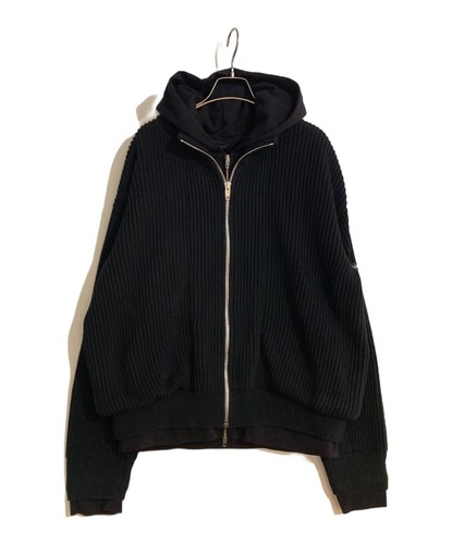 BALENCIAGA Cardigan con zip nero taglia:L