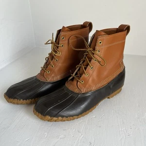 LL Bean Men’s Maine Hunting Shoes Size 12N Leather Duck Boots Bean Boots Vintage - Picture 1 of 10