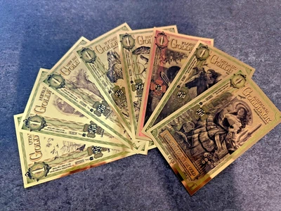 Complete Set! Lot ALL 8 STATES Goldback 24KT Gold Foil Notes 1/1000th oz Bullion - Image 1 of 4