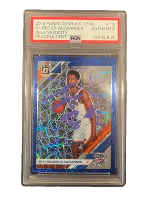 Panini Donruss Optic 2019-20 - Shai Gilgeous-Alexander #113 Blue Velocity Prizm Foto 1 de 2